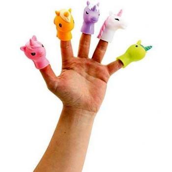 LUDI- Marionetas de Dedo Unicornio Dedos