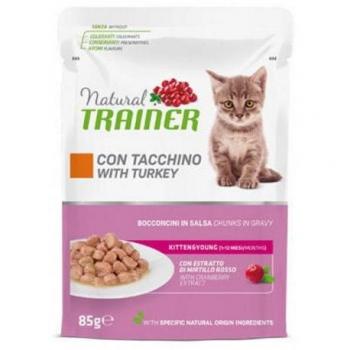 Natural Trainer Kitten & Young - 12 x 85 g de pavo
