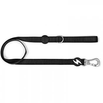 Dashi Correa Solid Negro para Perros - Correa de nylon, color negro, tamaño grande
