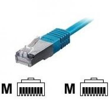 Cable de Red Equip S/FTP Cat6 Libre de Halógenos 0.25m Azul