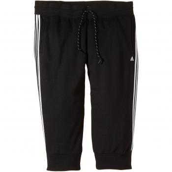 adidas ESS 3S 3/4 Pant - Pantalón para mujer, color negro / blanco, talla 2XS
