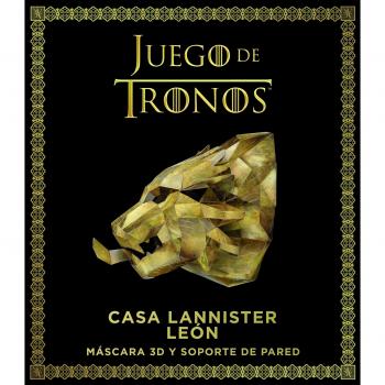 Juego de Tronos. Casa Lannister: león: Máscara 3D y soporte de pared - Varios Autores