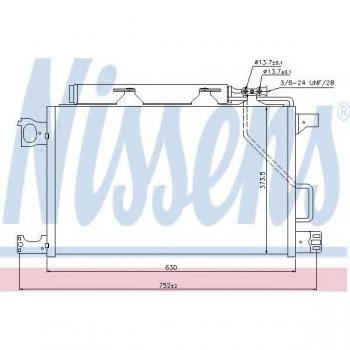 Condensador de aire acondicionado NISSENS 940100 con secador, fabricado en aluminio, compatible con R 134 a, para MERCEDES BENZ Clase C Berlina, Coupé y T modell