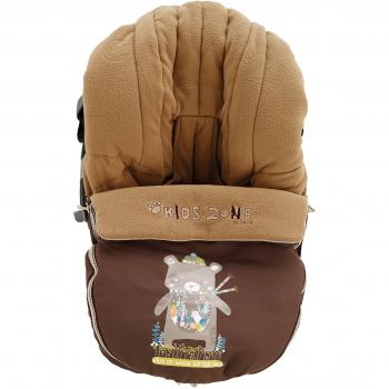Jané Saco para Grupo 0+, Portabebé, Interior Polar, Impermeable, Universal, con Cremallera, beige