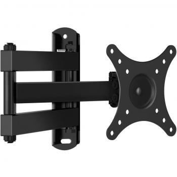 Soporte universal de pared para TV giratorio, inclinable y rotatorio - Se adapta a los televisores de pantalla plana LCD/LED de 10-30’’ - Extiende 17 pulgadas - Soporta hasta 20kg - Max VESA 100X100mm