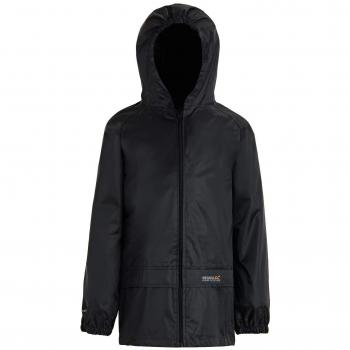 Regatta Stormbreak - Chubasquero impermeable para niños negro negro Talla:3-4 años