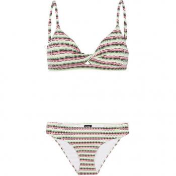Bikini de mujer Prtshana Protest con estampado colorido, tejido elástico, copas suaves y ajuste cómodo