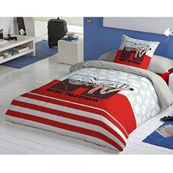 Euromoda Licencias Juego De Funda Nórdica Mtv Frizzie Cola Rojo 150 x 220 + 145 x110 cm