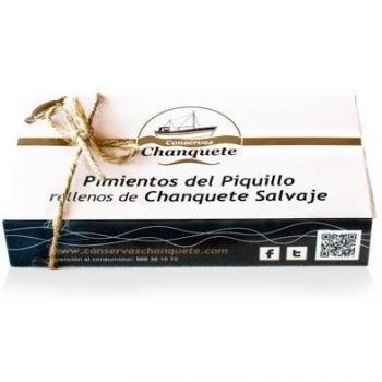 Conservas Chanquete - Pimientos del piquillo rellenos de chanquete salvaje