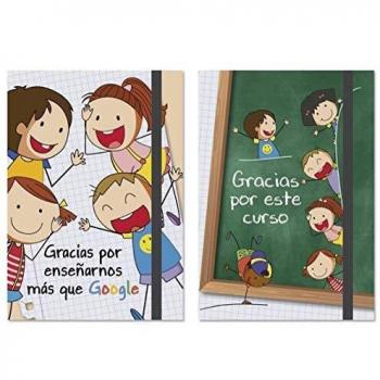 Libreta Con Goma A6 Regalo Profesores 14,5x9cm Surtido A Elegir 1