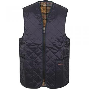 Barbour Quilted Men's Waistcoat/Zip-In Liner - Navy - Size 42