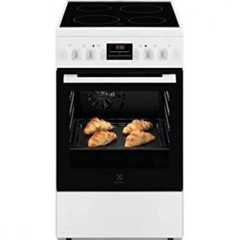 Cocina Vitrocerámica Electrolux LKR524288W de 57L con 4 Fuegos Blancos