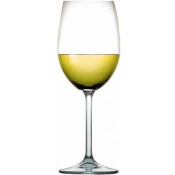 Juego de 6 copas de vidrio para vino blanco CHARLIE 350 ml
