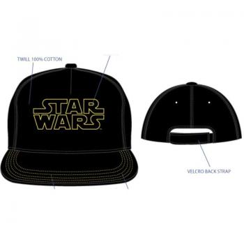 Gorra Star Wars negra TU, tipo: gorra, características: color negro, diseño de Star Wars, talla única