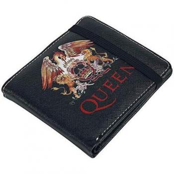 Queen Classic Crest Hombre Cartera Negro, Poliuretano,
