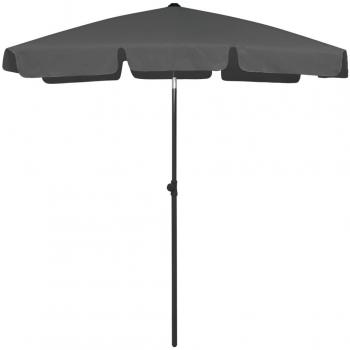 vidaXL Beach Parasol Anthracite 180x120 cm