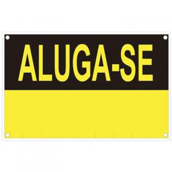 Rótulo Aluga-se PVC 0.4mm 45x70cm Normaluz