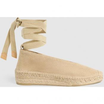 Castañer GEA/2/002 Alpargatas planas de mujer en beige