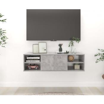 Estantería de Pared Acra con 1 Armario + 4 Estantes Gris