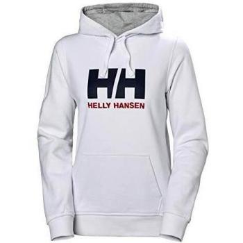 Helly Hansen Women's White Logo Hoodie - Casual Cotton French Terry, Size S