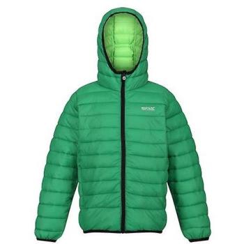 Chaqueta Acolchada Marizion para Niños/Niñas de Regatta, con capucha, en color Corriente del Golfo/Niebla Marítima, talla 7-8 años