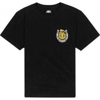 Element Horse Shoe Camiseta para Chicos 8-16 Color Negro