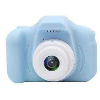 Cámara Digital Infantil Azul para Niños con Función de Video, Pantalla LCD de 2.4 pulgadas, 16 Megapíxeles, Diseño Resistente y Ligero, Batería Recargable, Variedad de E