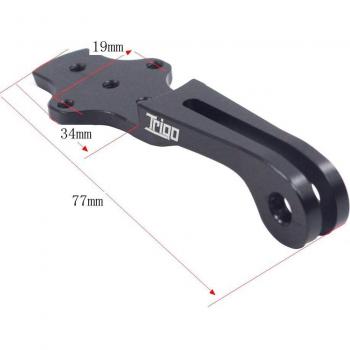 Soporte Ajustable para Faro de Doble Cámara TRIGO Compatible con Ordenadores GARMIN, WAHOO, Elemnt Bolt y Cateye
