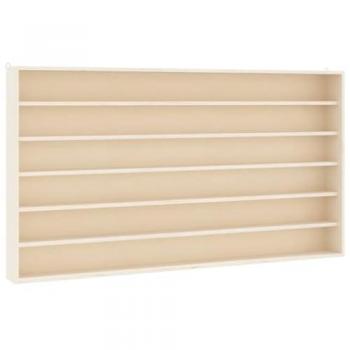 Mueble expositor de pared con 6 estantes 80x8,5x55 cm Vidaxl