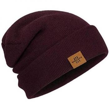 Wmcaps Gorro de Invierno, Hombre Gorros de Punto Unisex Slouch Cráneo Sombreros, Diseño Clásico Moderno y Suave