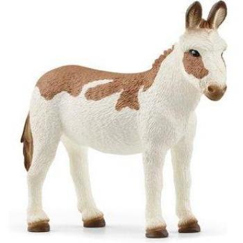 Figura Schleich Burro Americano Moteado - Manchas Llamativas - Crin de Dos Colores