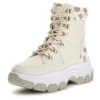 Zapatilla Alta Guess Bliza Logo Peony Crema