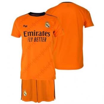 Conjunto de Camiseta y Pantalón Real Madrid Segunda Equipación 24-25 para Niño, Poliester, Escudo Siliconado