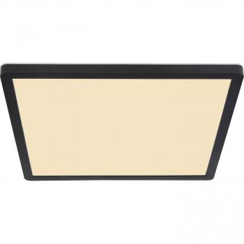 Lámpara de techo LED Sapana, angular, atenuable, negra, 1XLED 18W 3000K IP44