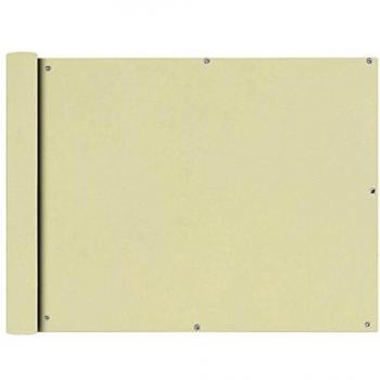 vidaXL Toldo para Balcón Tela Oxford Blanco Crema 90x400 cm Lona para Terraza