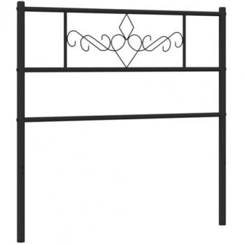 Cabecero de metal negro 75 cm