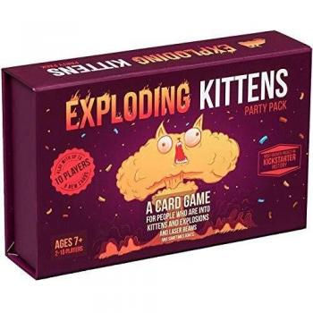 Exploding Kittens Party - A Russian Roulette Card Game, Easy Family-Friendly Party Games - Card Games for Adults, Teens & Kids - 2-10 Players