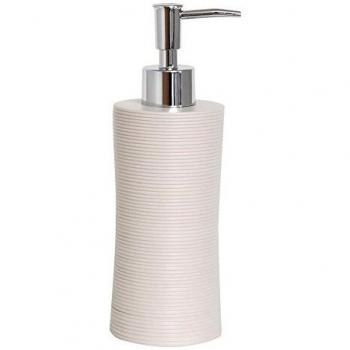 MSV 141530 - Posavasos con diseño de poliresina dispensador de jabón, Blanco