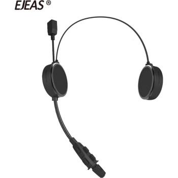 Auricular EJEAS E300 Bluetooth 4.2 para Motociclista con Intercomunicador, Altavoz de 40mm y Conexión a 2 Dispositivos Móviles
