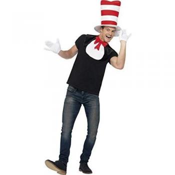 Smiffy's - Gato en el sombrero kit, color rojo