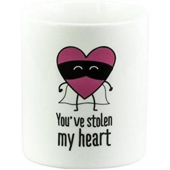 Mr; Wonderful Wom00154 Taza You'Ve Stolen My Heart, Blanco, 10X10X10