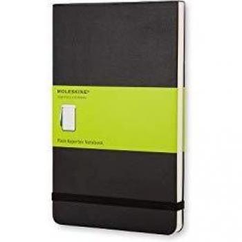 Moleskine Classic Plain Paper Notebook - Hard Cover and Elastic ClosureJournal, Black, Pocket 9 x 14 A6, 192 Pages