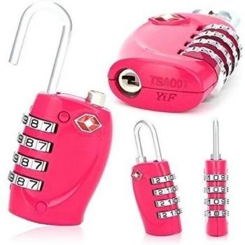 2 x TSA Candado - 4-dial combinación maletas bolsa de equipaje código de bloqueo de seguridad