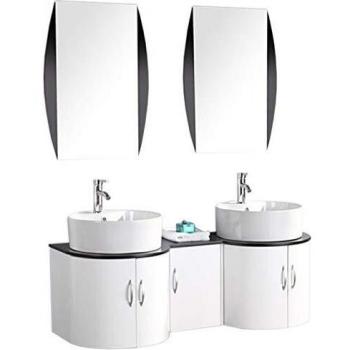 Mueble de Baño Blanco 138 cm con Lavabo Incluido - Simba