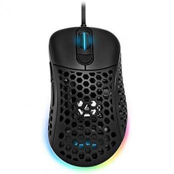 Sharkoon Light² 200 - Ratón Gaming Óptico, 16000 DPI, 6 Botones, Negro