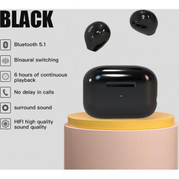 Auriculares Inalámbricos TWS Mini Bluetooth x6 con Reducción de Ruido Semi-Intrauditivos Deportivos