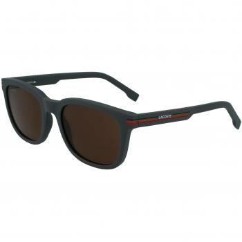 Lacoste L958S Gafas de sol para Hombre, Matte Grey, 54/19/145, Acetato, Forma rectangular