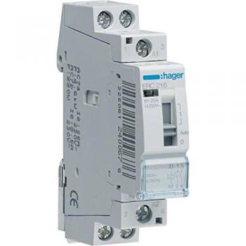 Hager ERC216 Installation Relay 230VAC, 16 A, Remote Control Relay, 2 NA