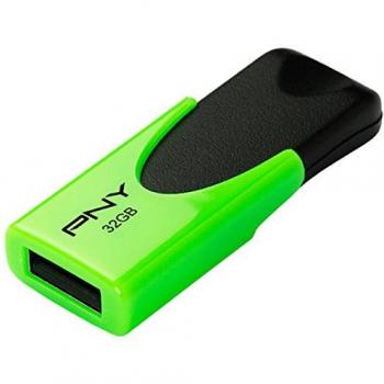 PNY N1 Attaché - Memoria USB de 32 GB, color verde