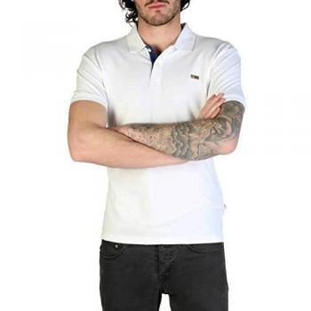 Napapijri Men's Slim Fit Stretch Cotton Polo Shirt - White